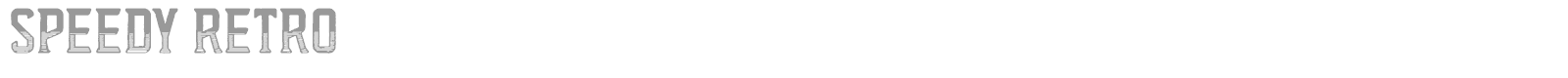 Speedy Retro font preview
